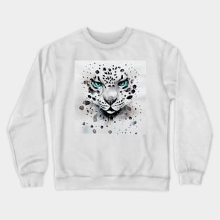 Snow Leopard Crewneck Sweatshirt